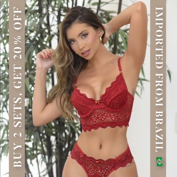 Wired lace Bra & panty - 2 piece set - Picture 2 of 7